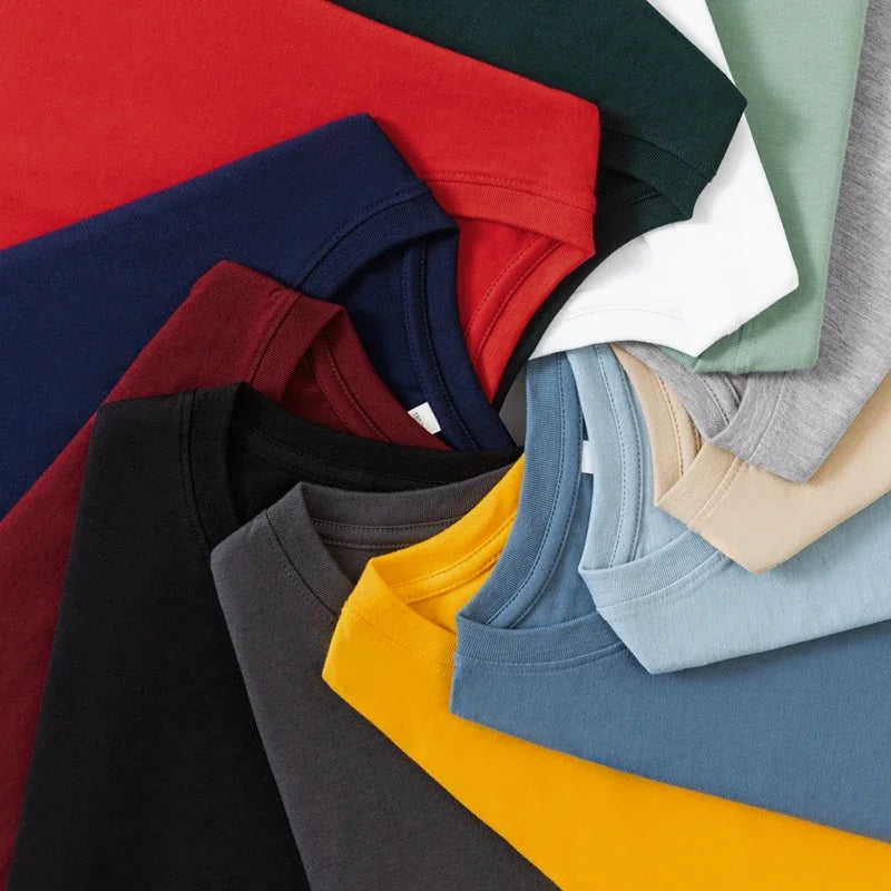 Leinen-Baumwoll-T-Shirt mit Rundhalsausschnitt