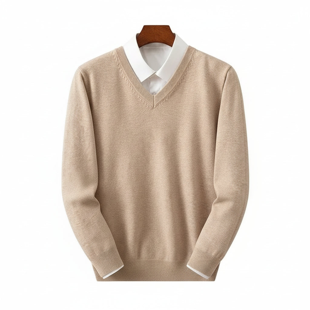 Merino Wool V-Neck