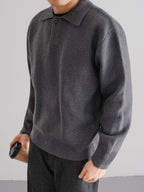 Wool Button Polo