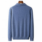 100% Cashmere Long-Sleeve Polo