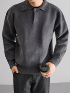Wool Button Polo