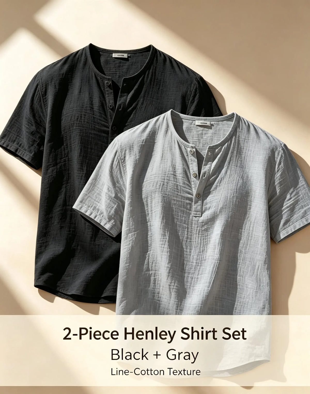 2pcs Cotton Linen