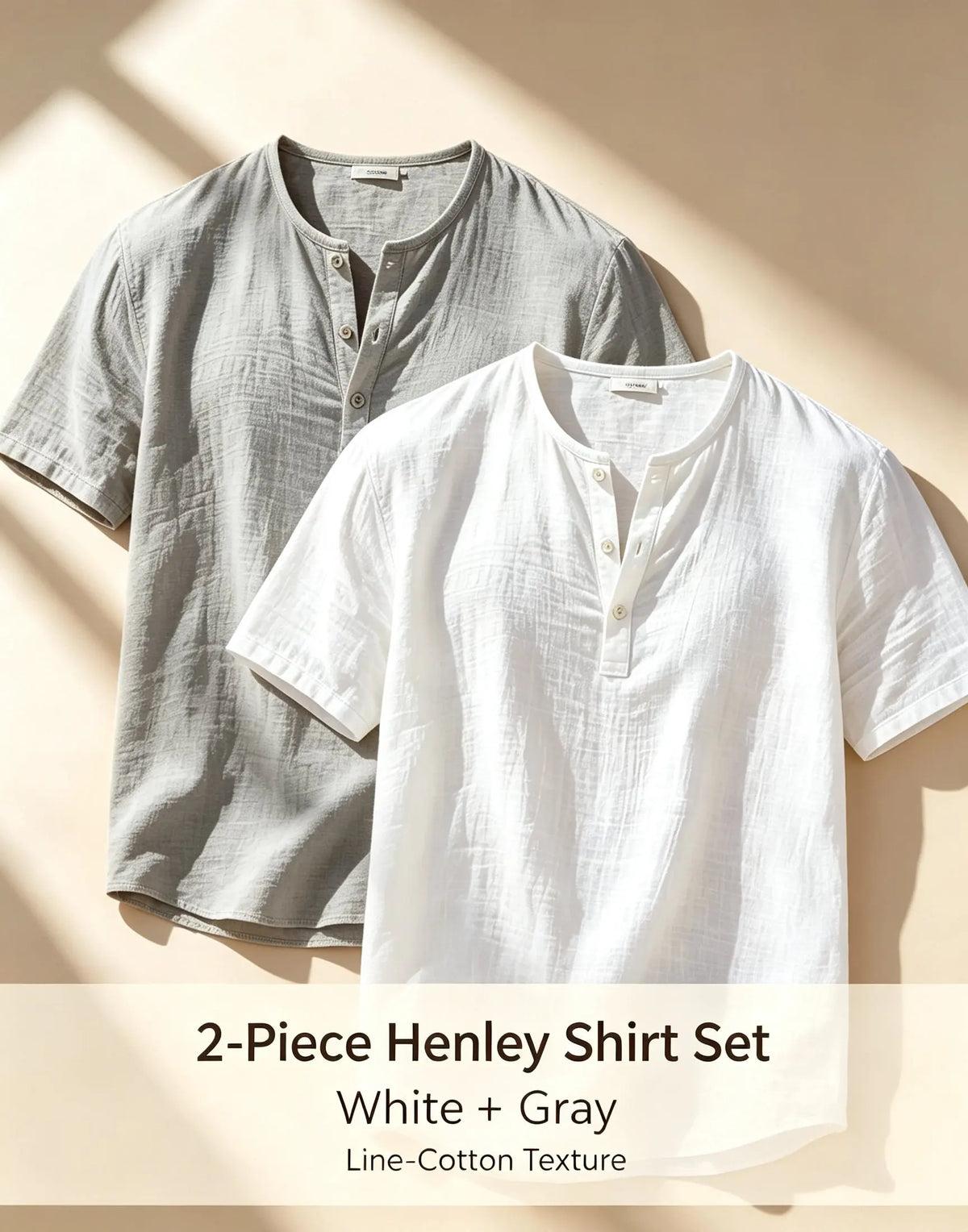 2pcs Cotton Linen