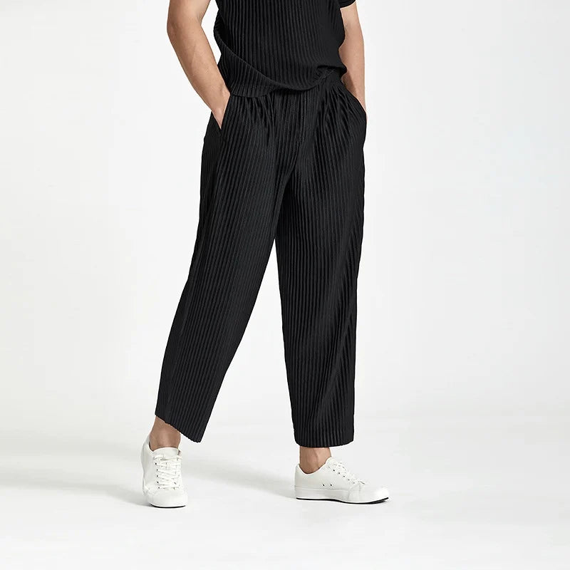 Ribbed Cotton Pantalon
