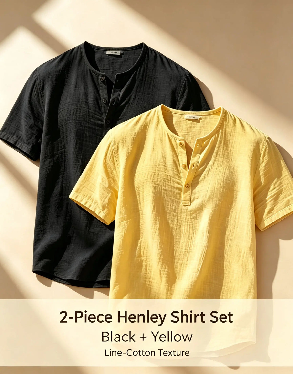 2pcs Cotton Linen