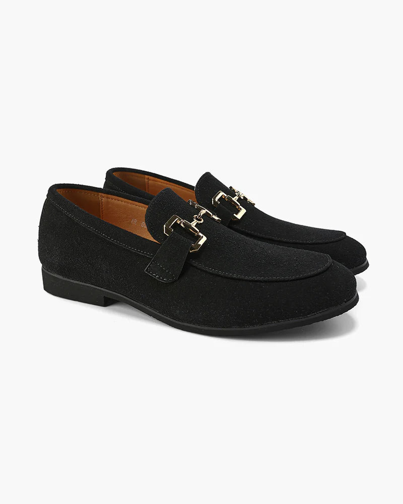 Luxuriöse Wildleder-Slipper