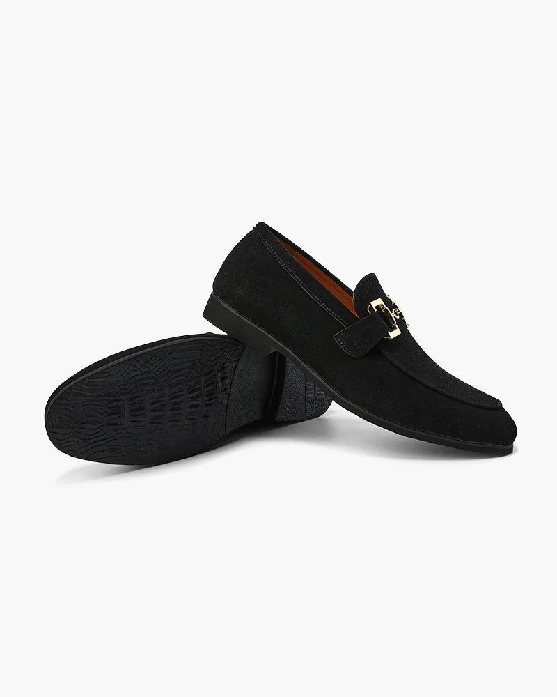 Luxuriöse Wildleder-Slipper