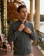 100% Cashmere Zip-Up Vest